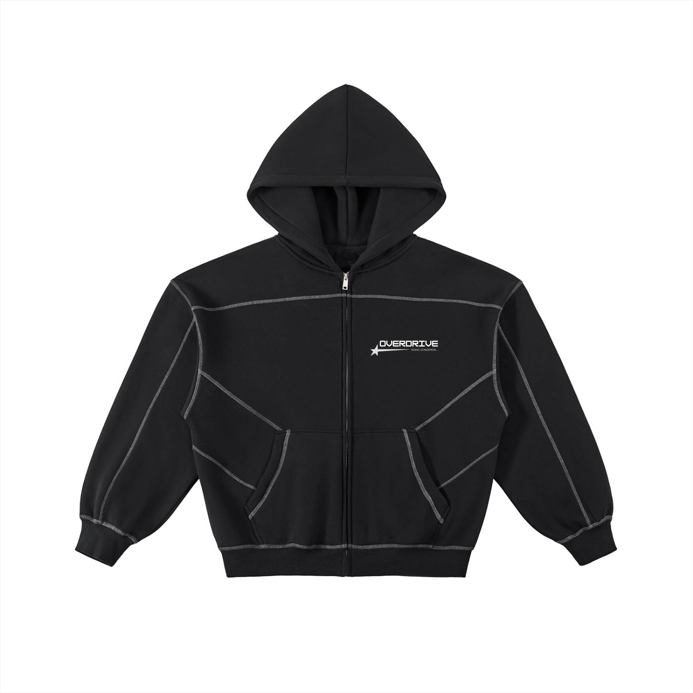OVERDRIVE FOR RIDERS Zip Hoodie